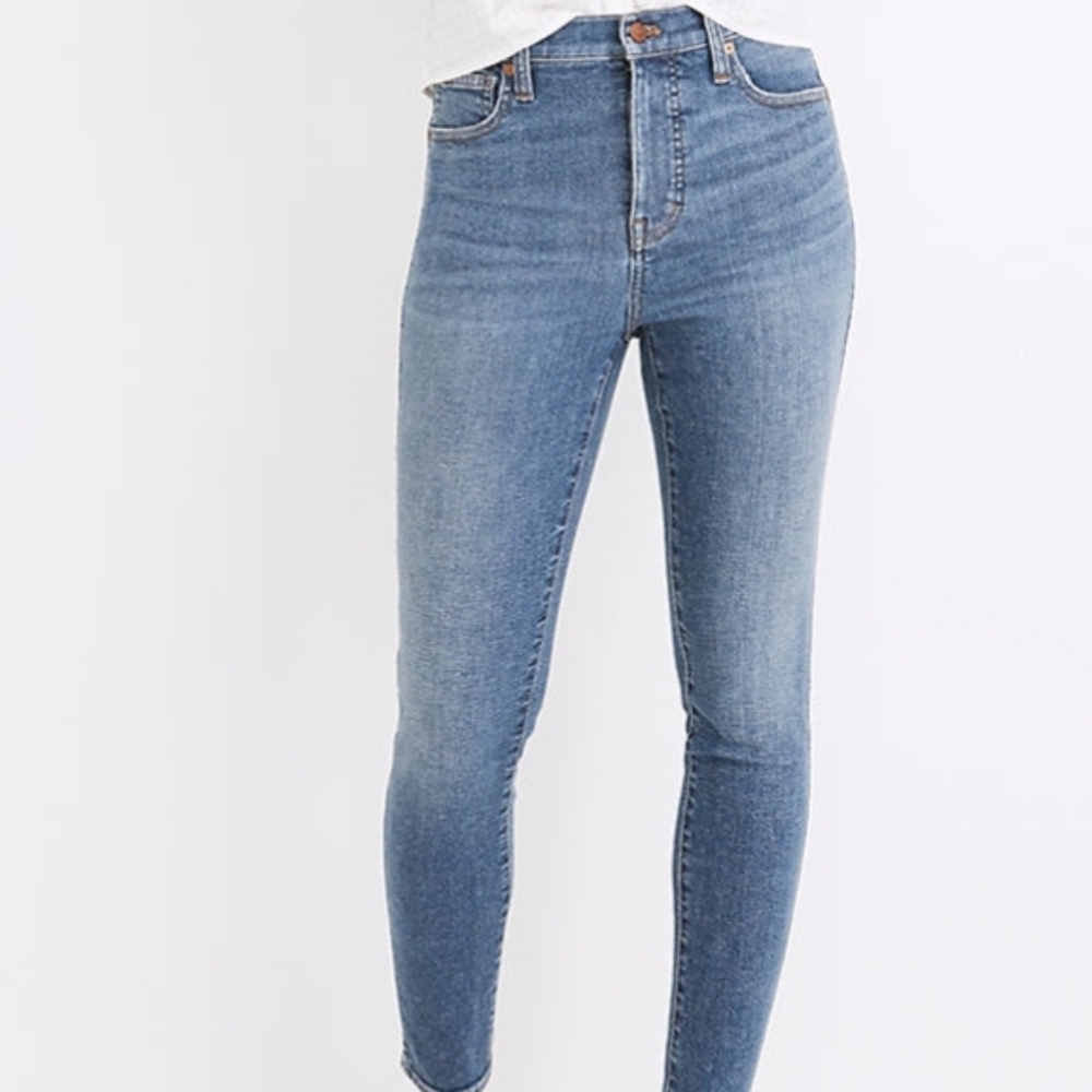 Madewell 10" high rise skinny jeans croped 28